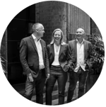 Three founders of Leaders on Demand in Sydney in 2018